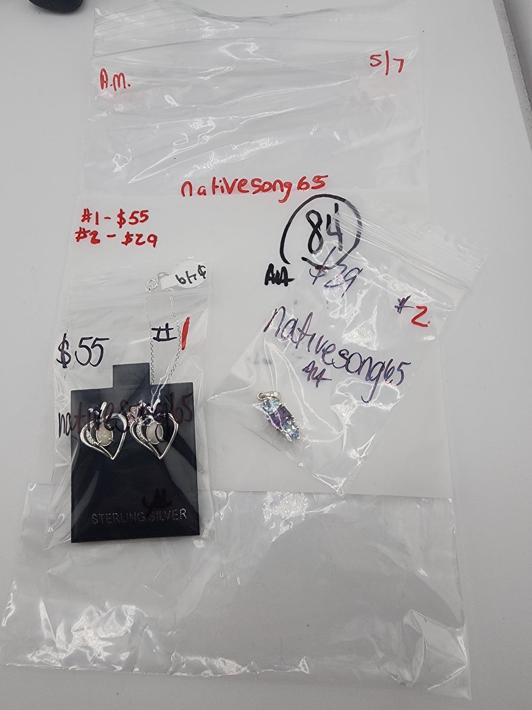 nativesong65 - 5/7/26 - 2 925 Sterling Silver Items