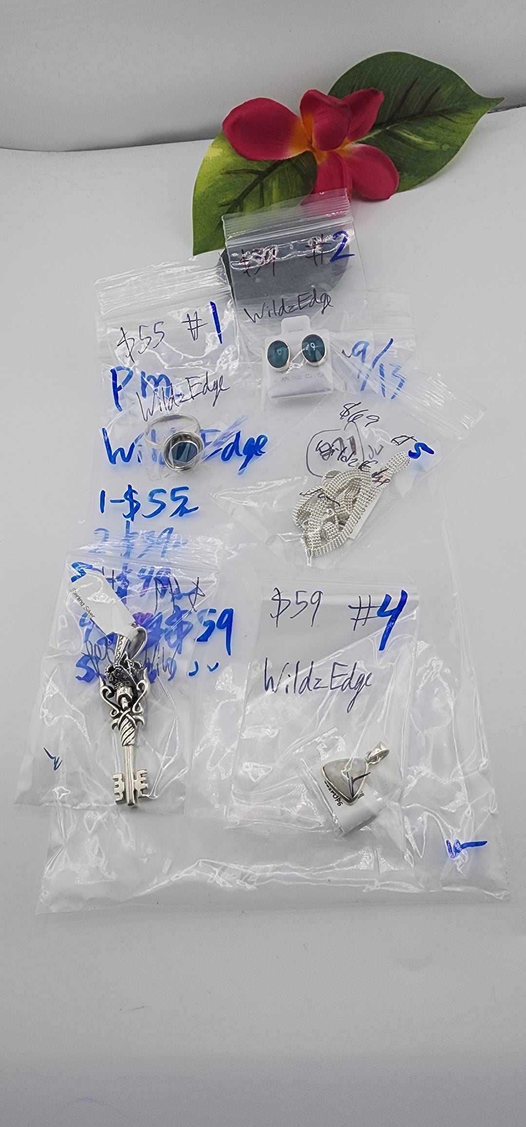 PM SHOW 48HR - RESERVED FOR: WildzEdge - 9/13/2025 FL tiktok Live Show - 5 Sterling Silver Items