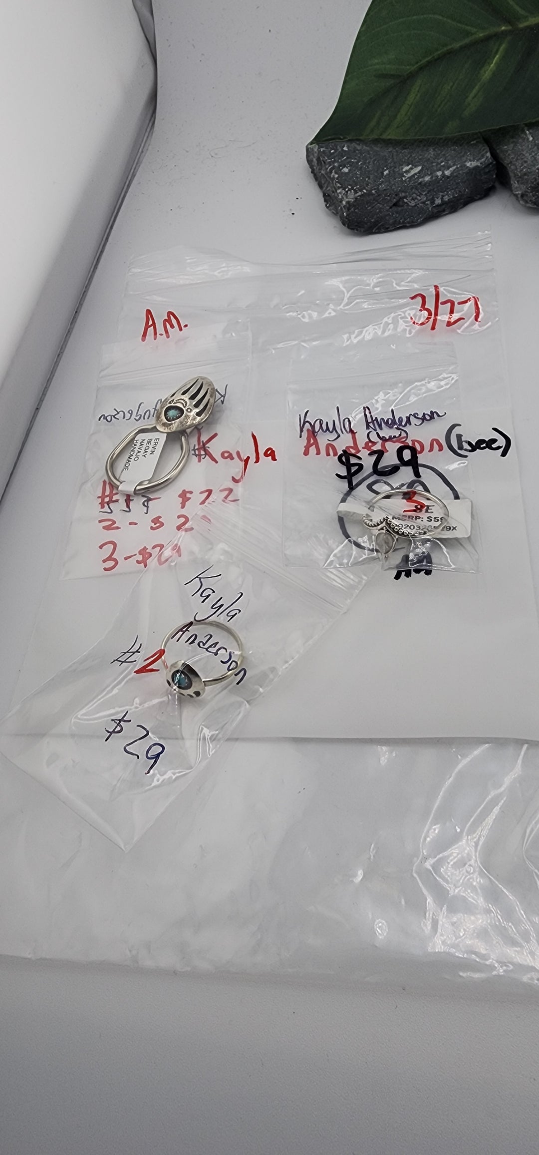 Kayla Anderson🐝 - 3/27/26 - 3 925 Sterling Silver Items