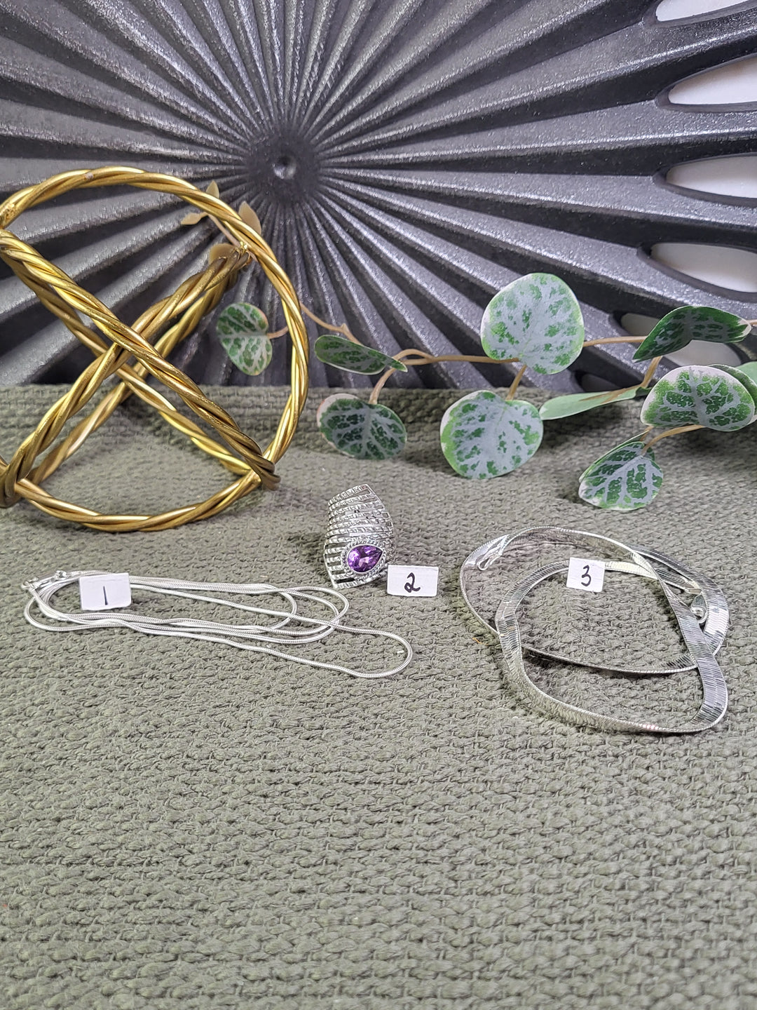 RESERVEDFOR: jc 3 sterling silver items show 8/29/24