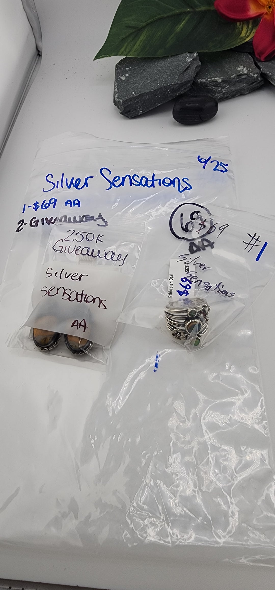 RESERVED FOR: Silver Sensations- 6/25/2025 tiktok Reservation Live Show - 2 Sterling Silver Items