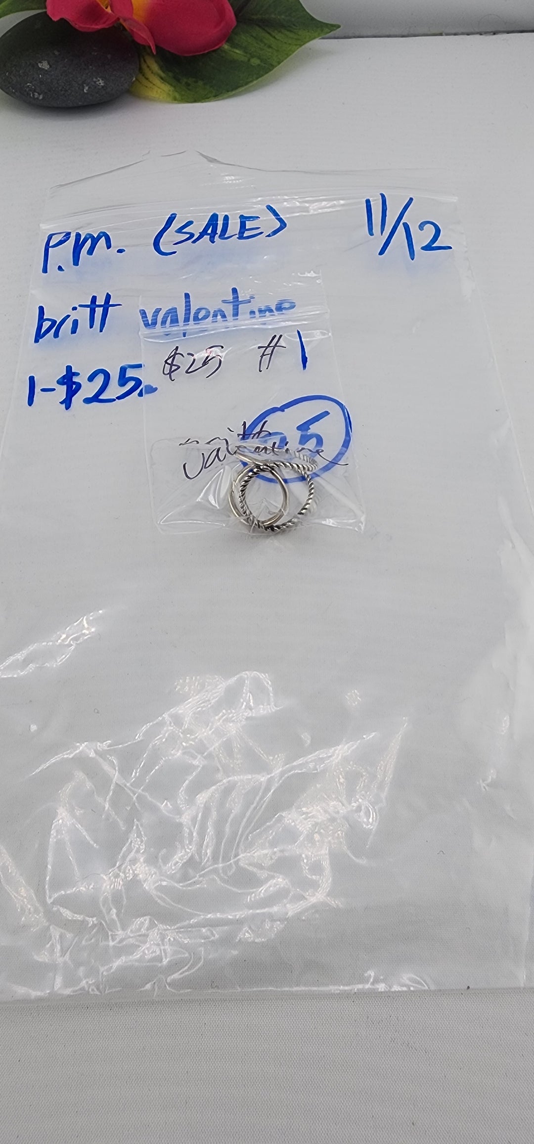 PM SHOW 48HR - RESERVED FOR: britt valentine  - 11/12/2025 tiktok Live Show - 1 Sterling Silver Items