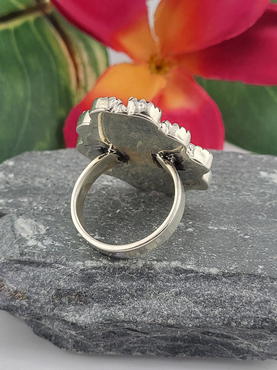 Dahlia & Amethyst Cluster Ring Size 9