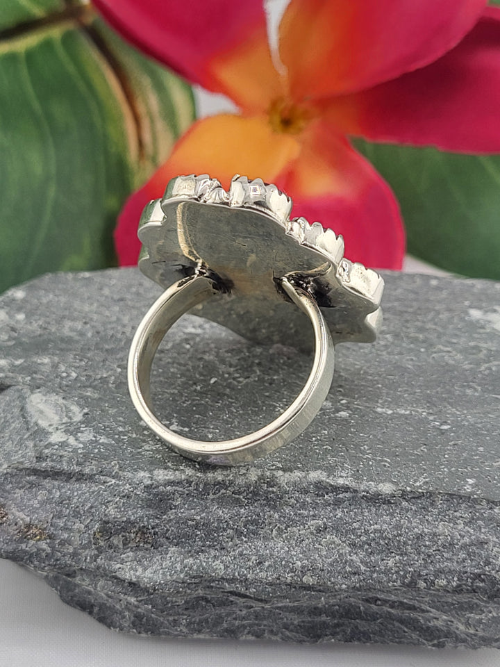 Dahlia & Amethyst Cluster Ring Size 9