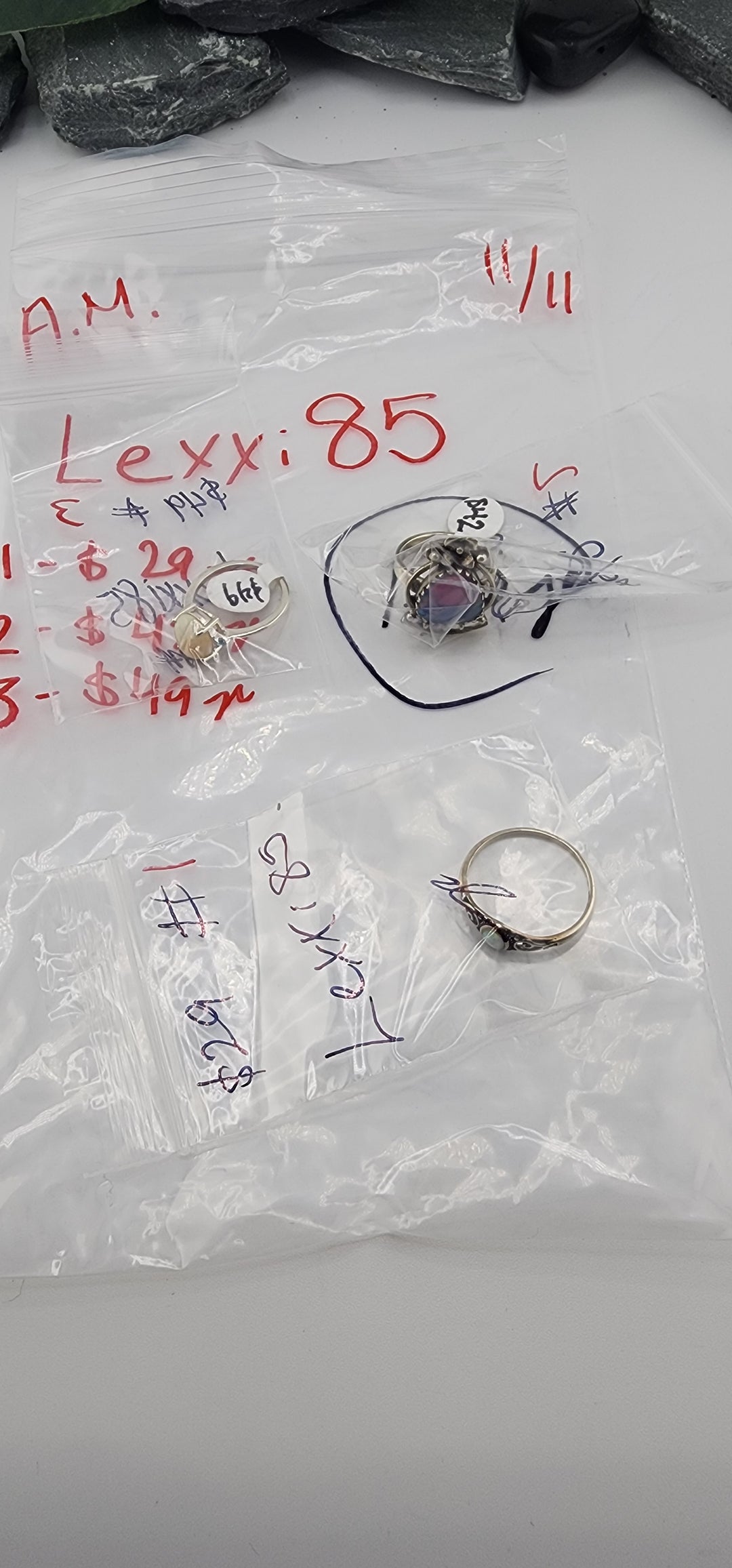 AM SHOW 48HR RESERVED FOR: Lexxi85 - 11/11/2025 FL tiktok Live Show - 3 Sterling Silver Items