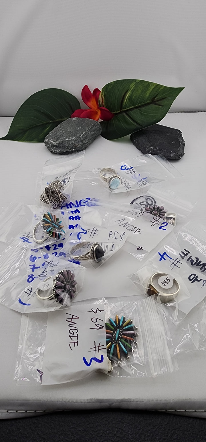 RESERVED FOR: ANGIE - 4/5/2025 tiktok Live Show - 8 Sterling Silver Items