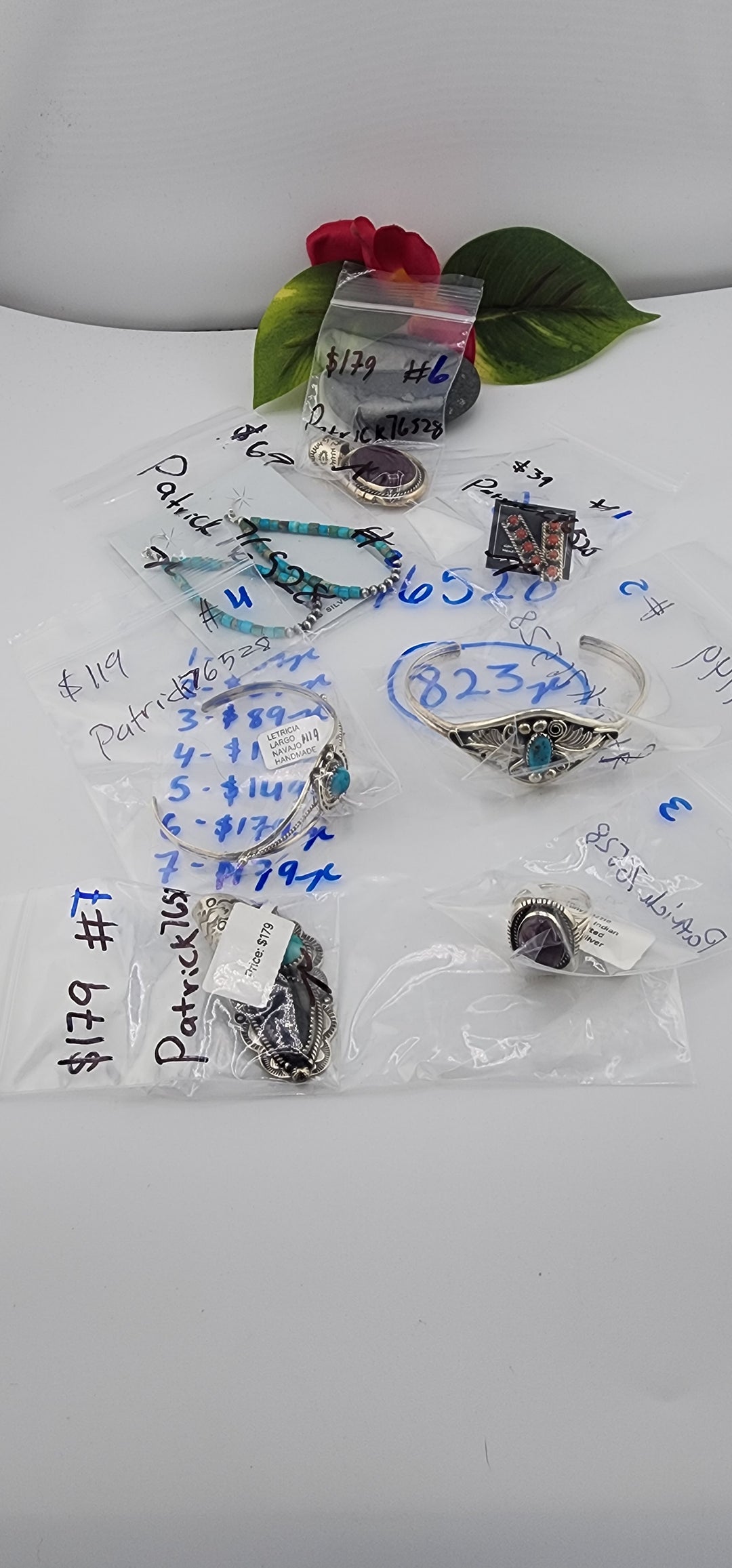 PM SHOW 48HR - RESERVED FOR: Patrick76528 - 8/29/2025 FL tiktok Live Show - 7 Sterling Silver Items