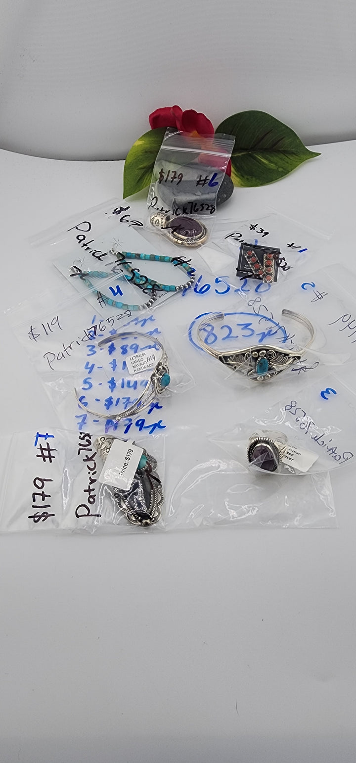 PM SHOW 48HR - RESERVED FOR: Patrick76528 - 8/29/2025 FL tiktok Live Show - 7 Sterling Silver Items