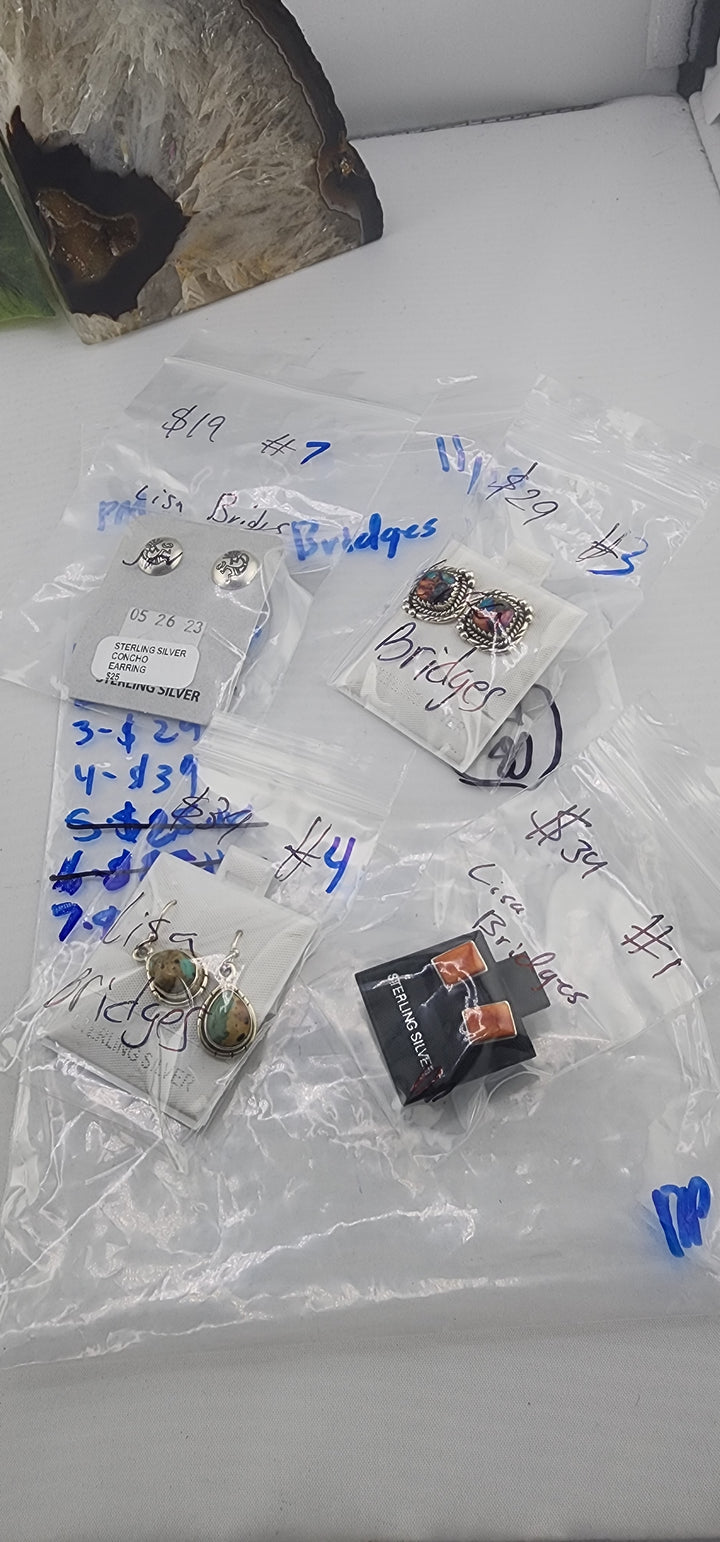 PM SHOW 48HR - RESERVED FOR:  Lisa Bridges- 11/20/2025 tiktok Live Show - 4 Sterling Silver Items