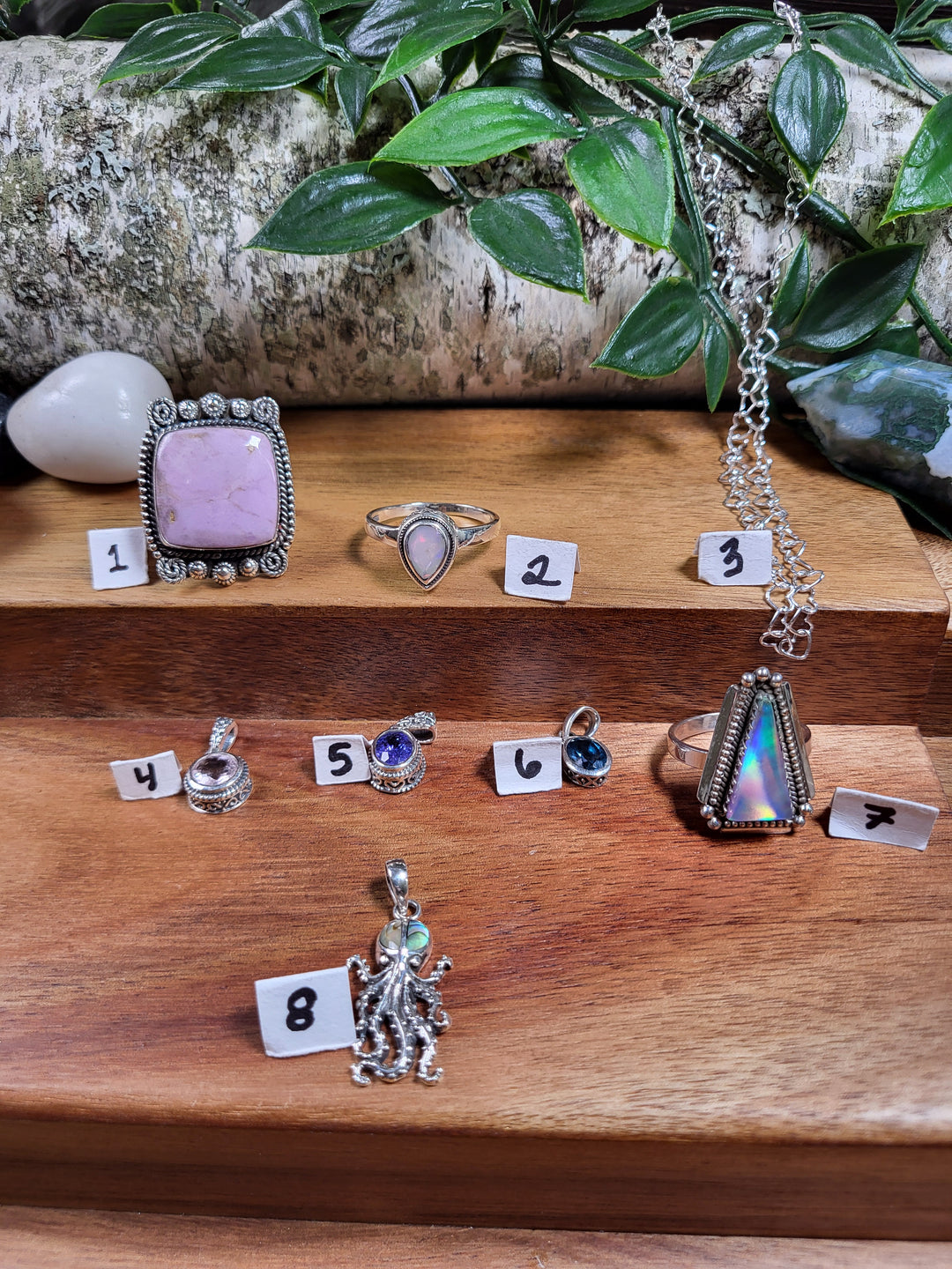 RESERVED FOR: Lisa Glenn-9/12/2024 -8 Sterling Silver Items