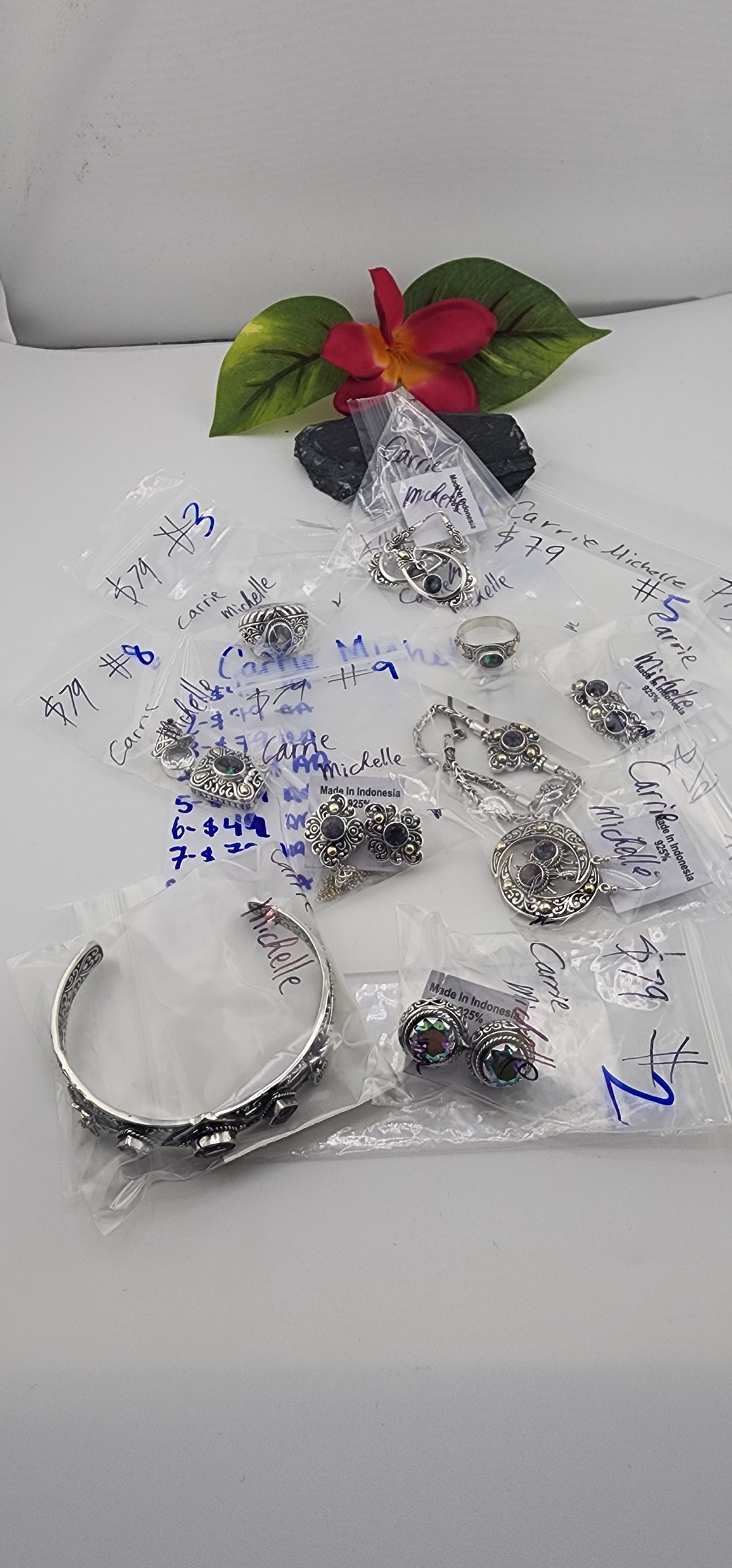RESERVED FOR: Carrie Michelle- 5/17/2025 tiktok Live Show (48 hour) - 10 Sterling Silver Items