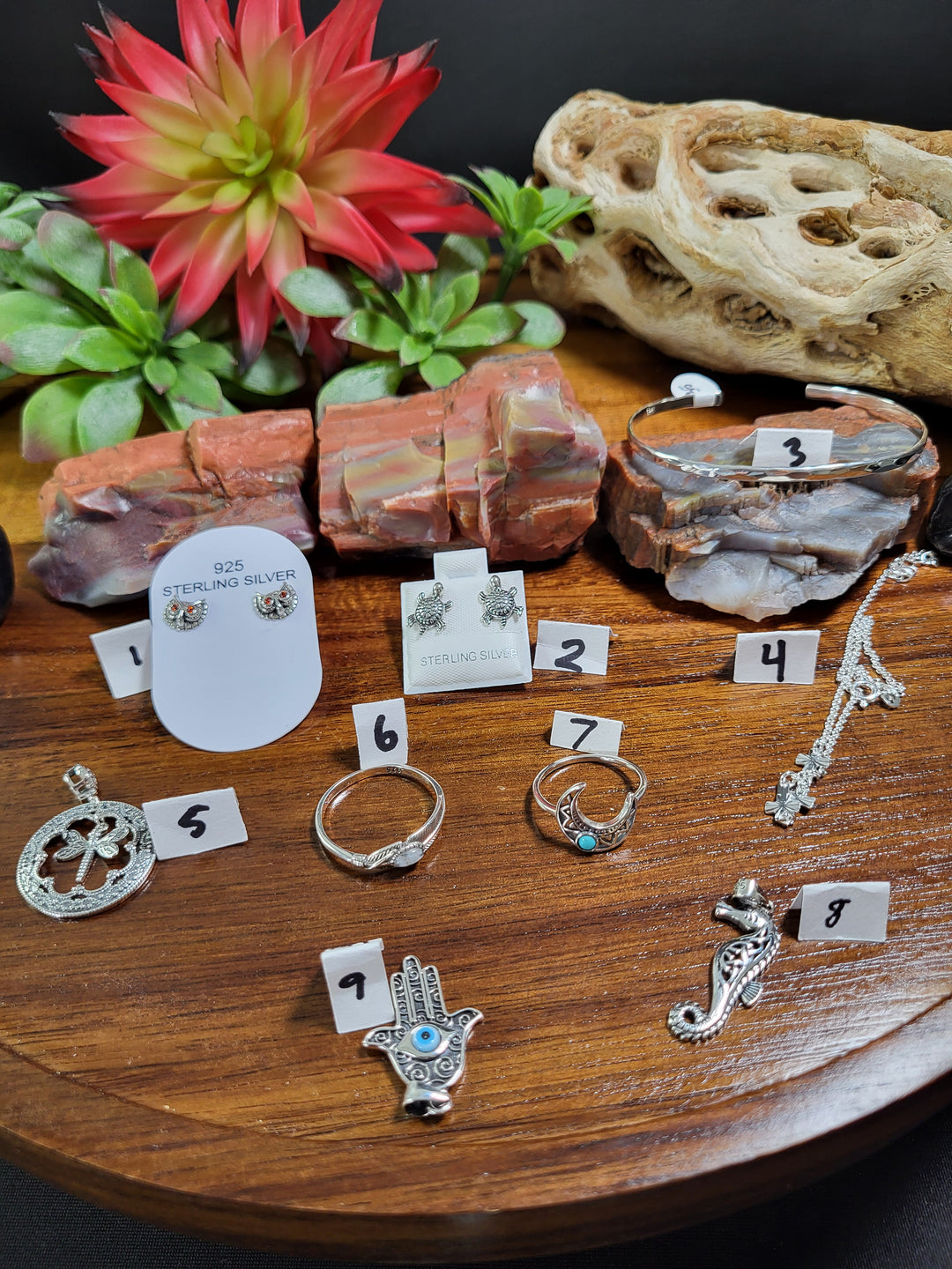 RESERVED FOR: Karen P 7/25/24- 7 Sterling Silver Items