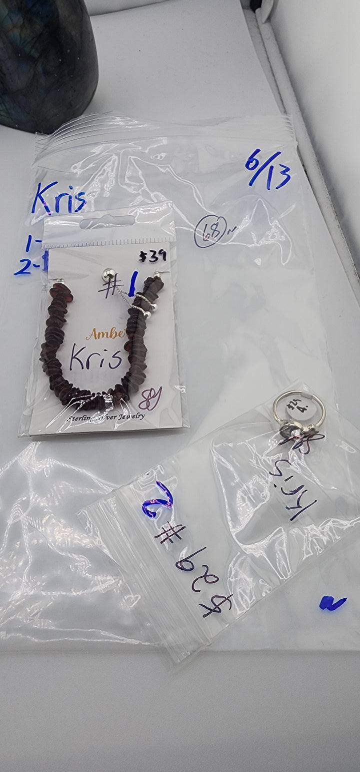 48HR - RESERVED FOR: Kris - 6/13/2025 FL tiktok Live Show - 2 Sterling Silver Items