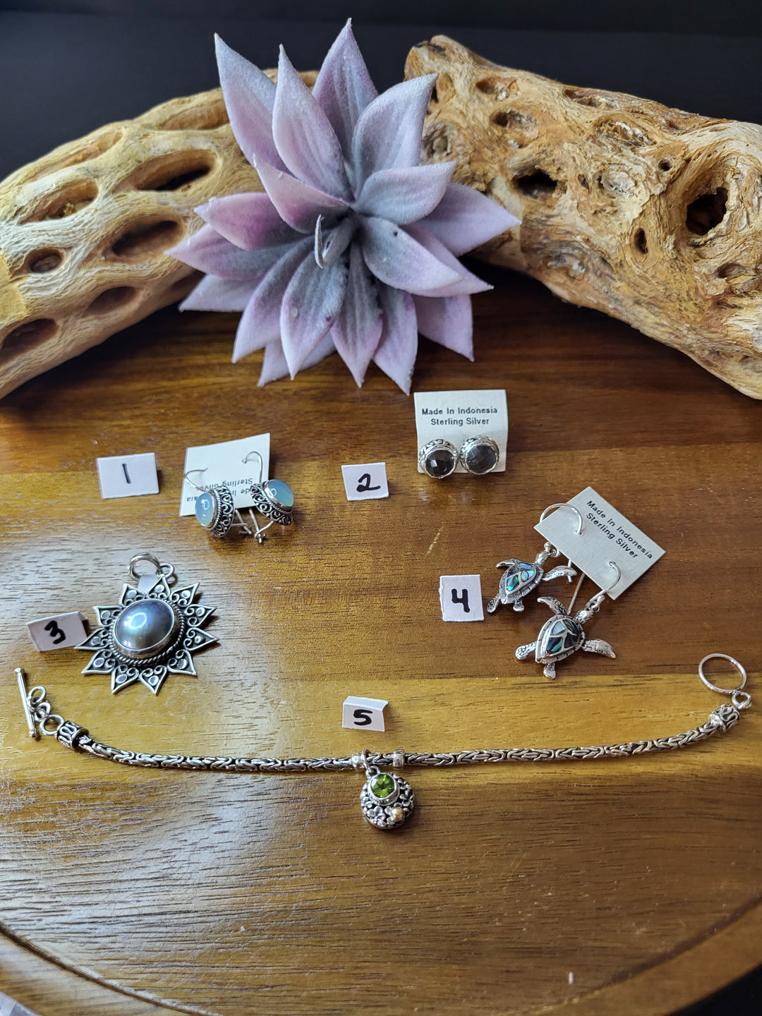 RESERVED FOR: Karen P 8/4/24- 4 Sterling Silver Items