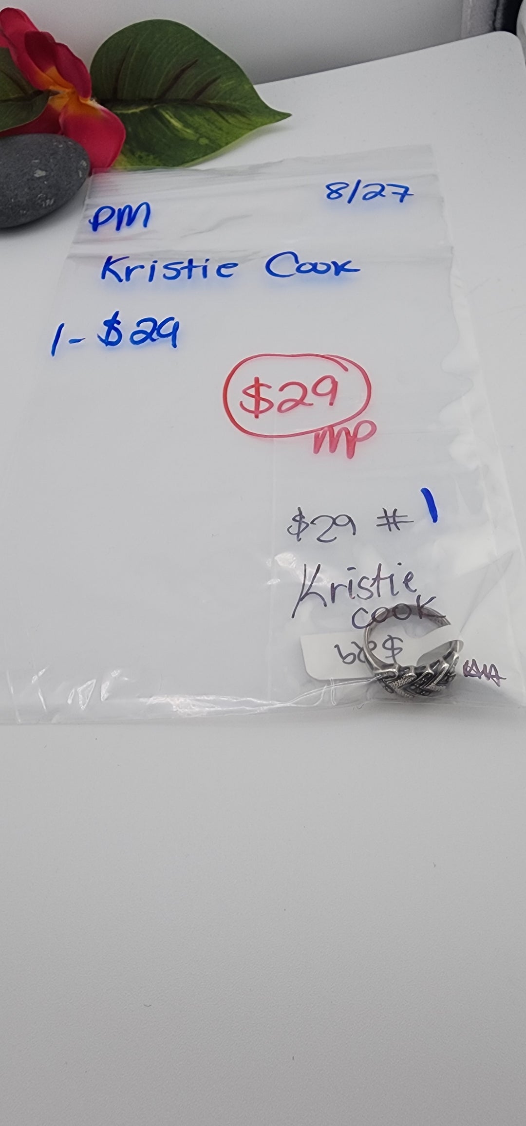 PM SHOW 48HR - RESERVED FOR: Kristie Cook  - 8/27/2025 FL tiktok Live Show - 1  Sterling Silver Items