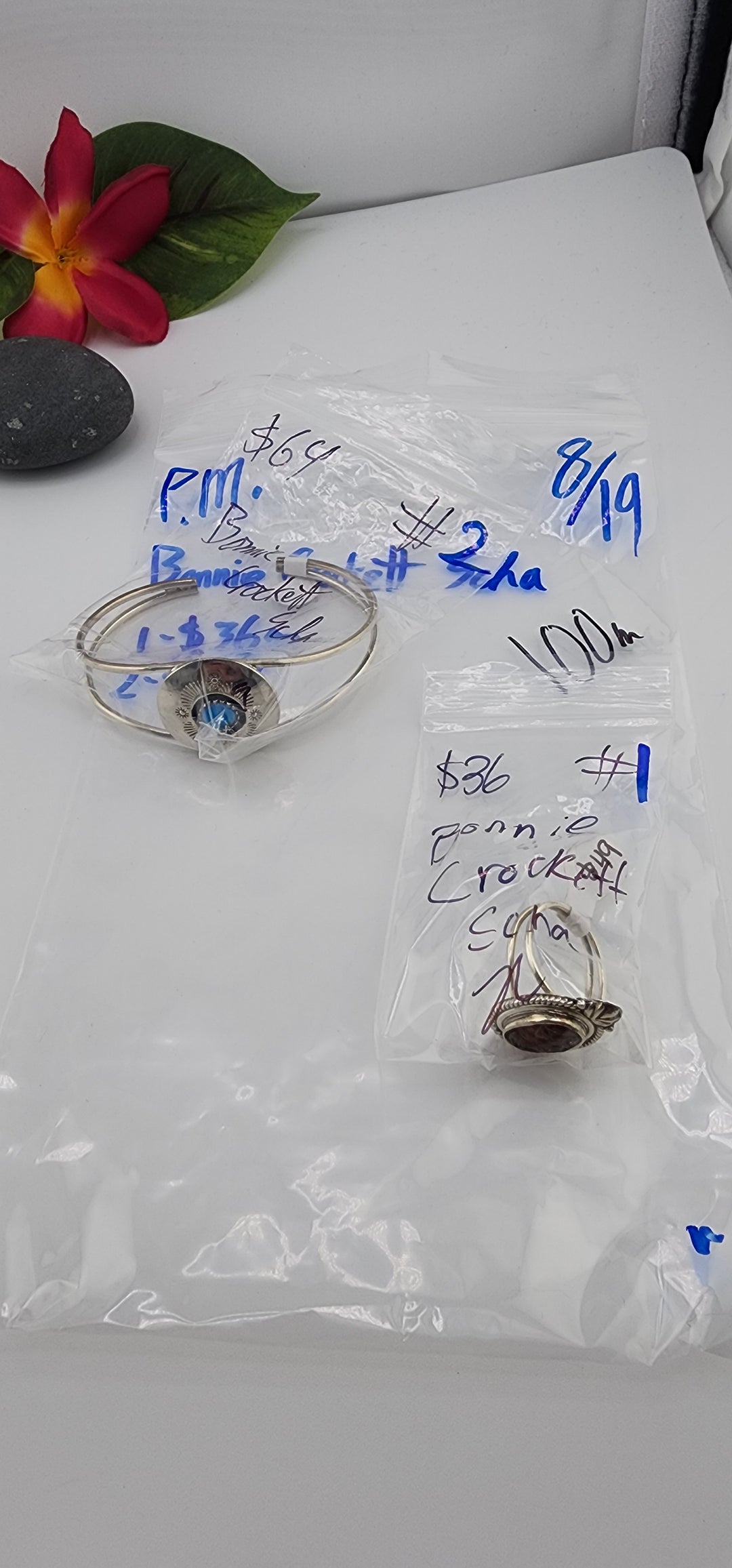 PM SHOW 48HR - RESERVED FOR: Bonnie Crockett Scha - 8/19/2025 FL tiktok Live Show - 2 Sterling Silver Items