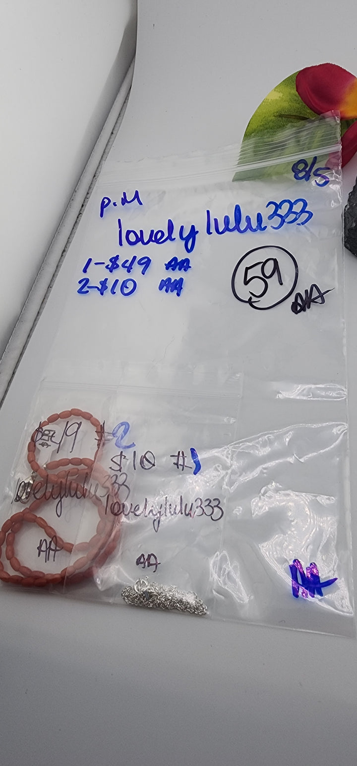 PM SHOW 48HR - RESERVED FOR: lovelylulu333  - 8/5/2025 FL tiktok Live Show - 2 Sterling Silver Items