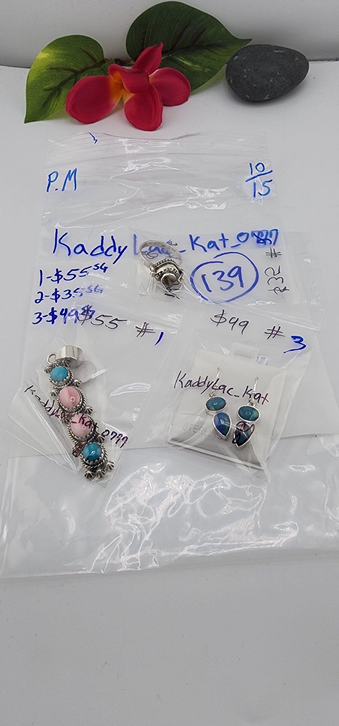 PM SHOW 48HR - RESERVED FOR: KaddyLac_Kat_0777 - 10/15/2025 FL tiktok Live Show - 3 Sterling Silver Item
