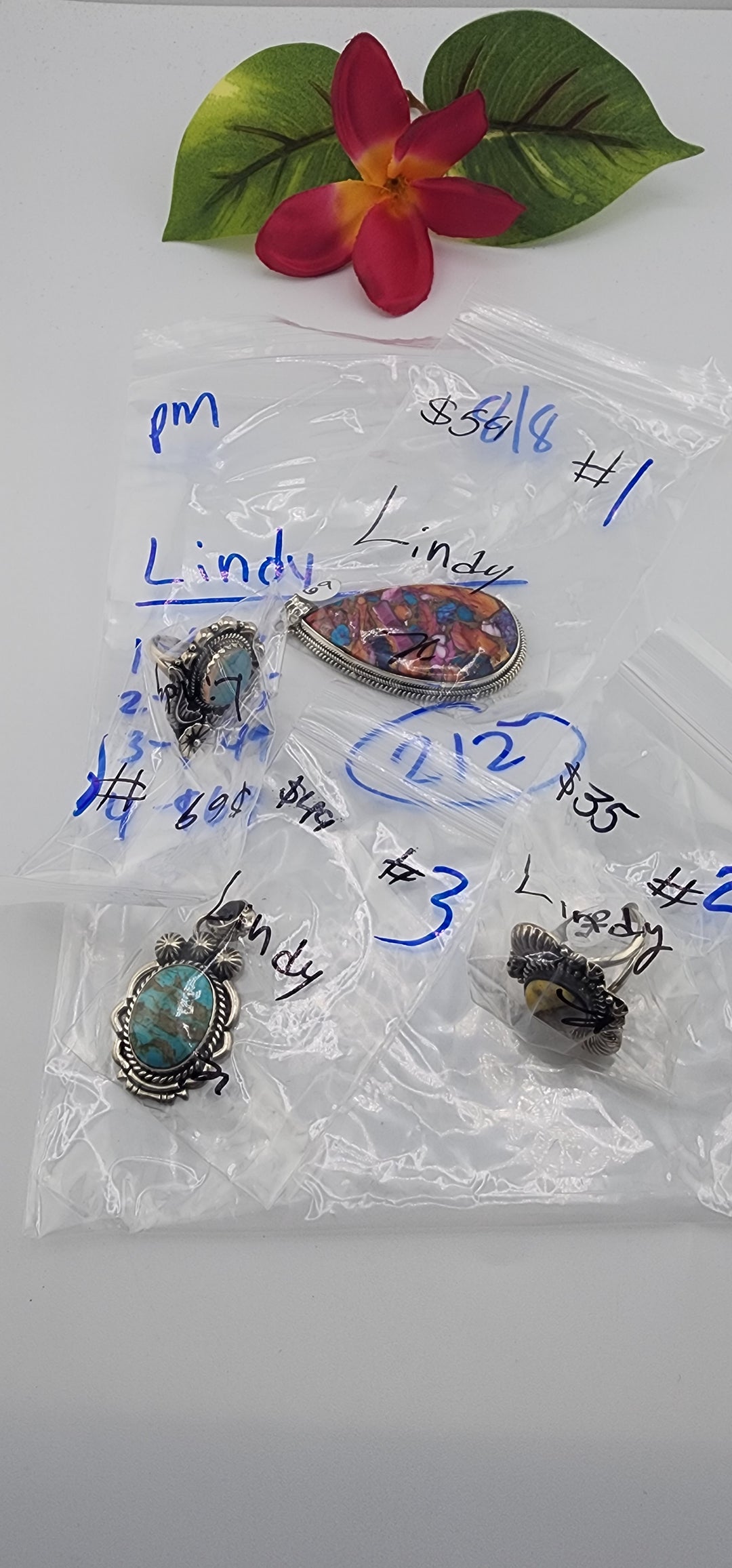 PM SHOW 48HR - RESERVED FOR: Lindy - 8/8/2025 FL tiktok Live Show - 4 Sterling Silver Items (Copy)