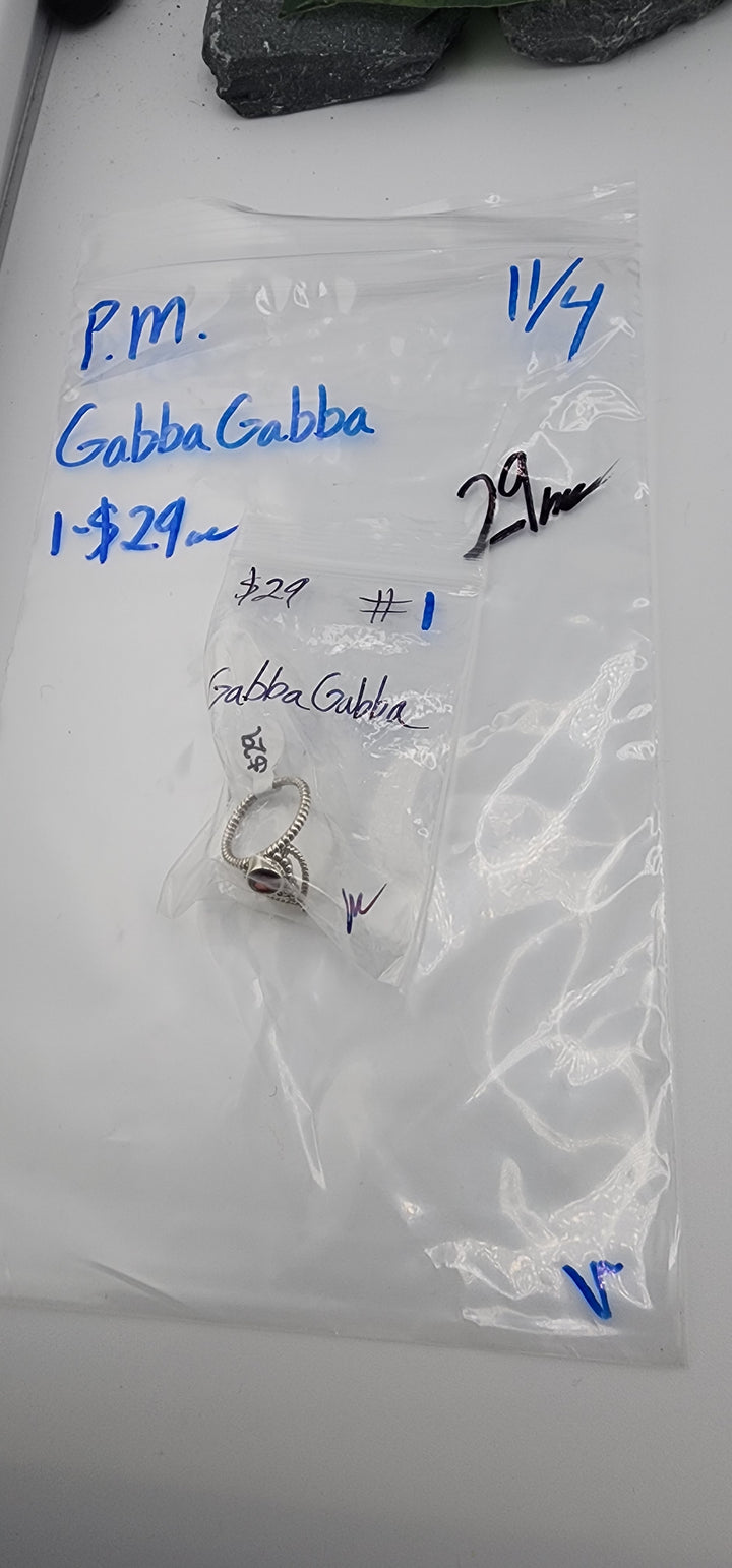 PM SHOW 48HR - RESERVED FOR: GabbaGabba - 11/4/2025 tiktok Live Show - 1 Sterling Silver Items