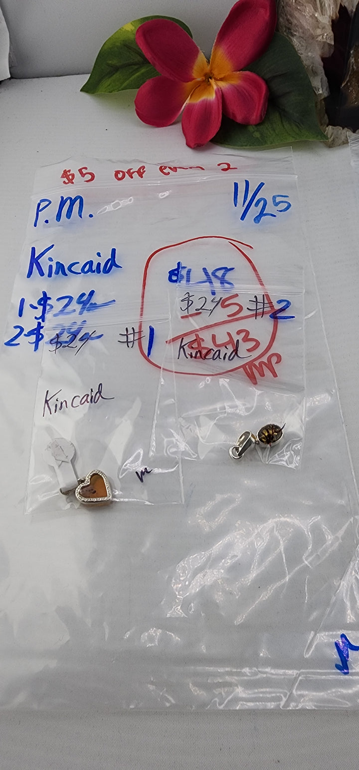 PM SHOW 48HR - RESERVED FOR: Kincaid - 11/25/2025 tiktok Live Show - 2 Sterling Silver Items