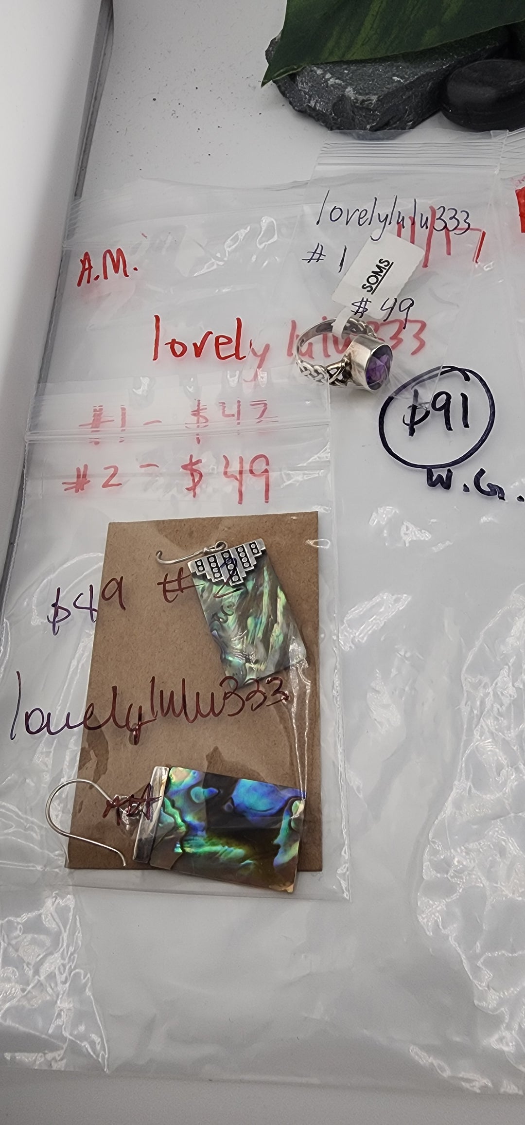 AM SHOW 48HR RESERVED FOR: lovelylulu333- 11/17/2025 FL tiktok Live Show - 2 Sterling Silver Items