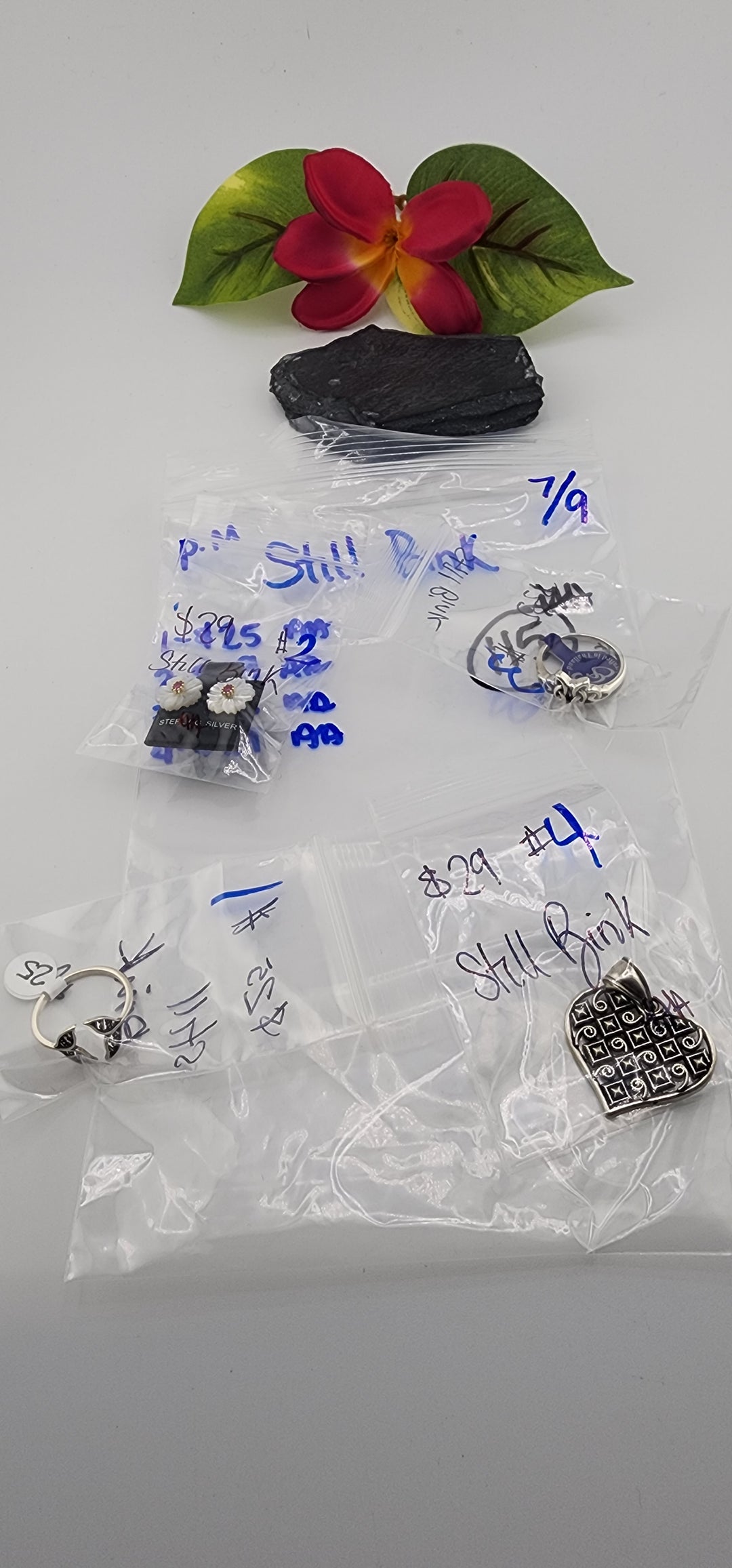 PM SHOW 48HR - RESERVED FOR: Still Bink- 7/9/2025 FL tiktok Live Show - 4 Sterling Silver Items