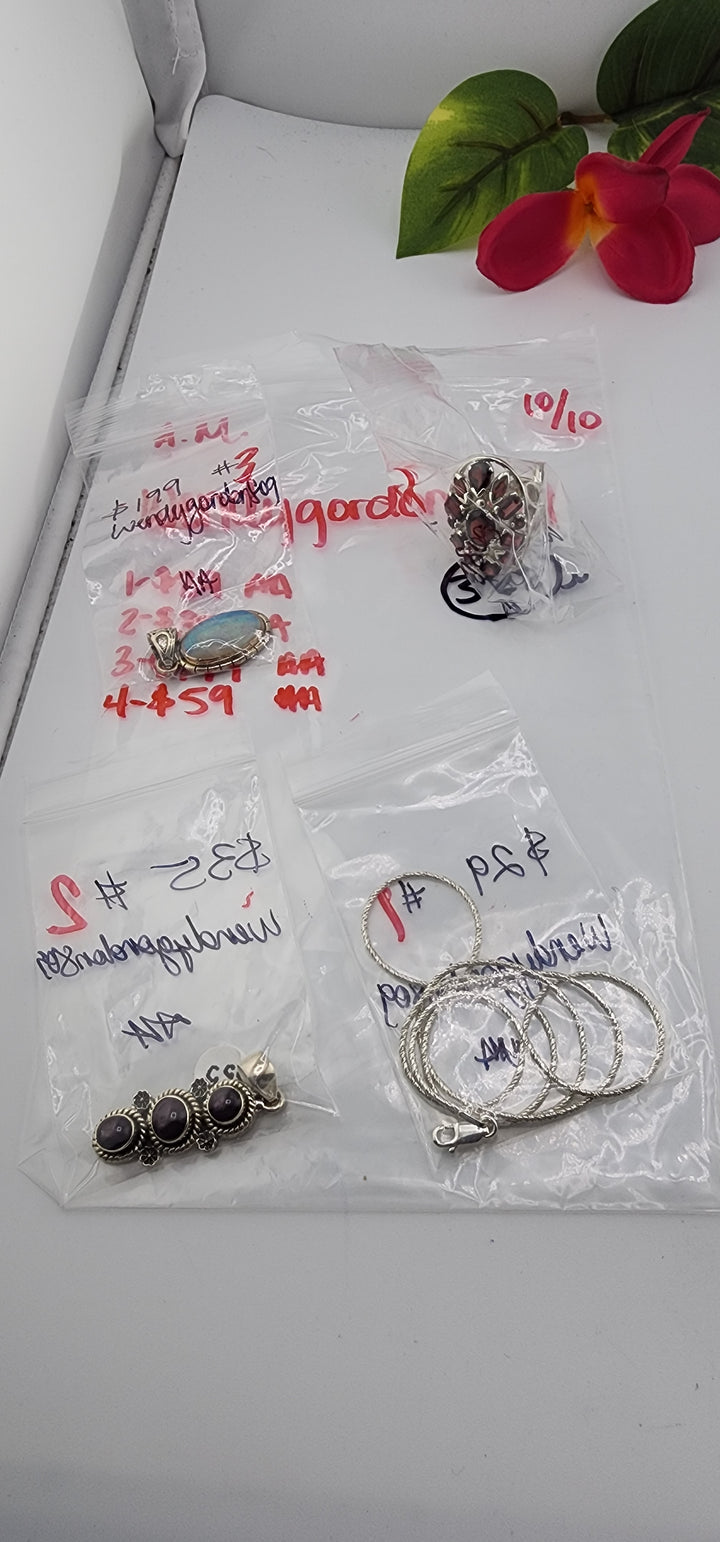 AM SHOW 48HR RESERVED FOR:   wendygordon809- 10/10/2025 FL tiktok Live Show -4  Sterling Silver Items
