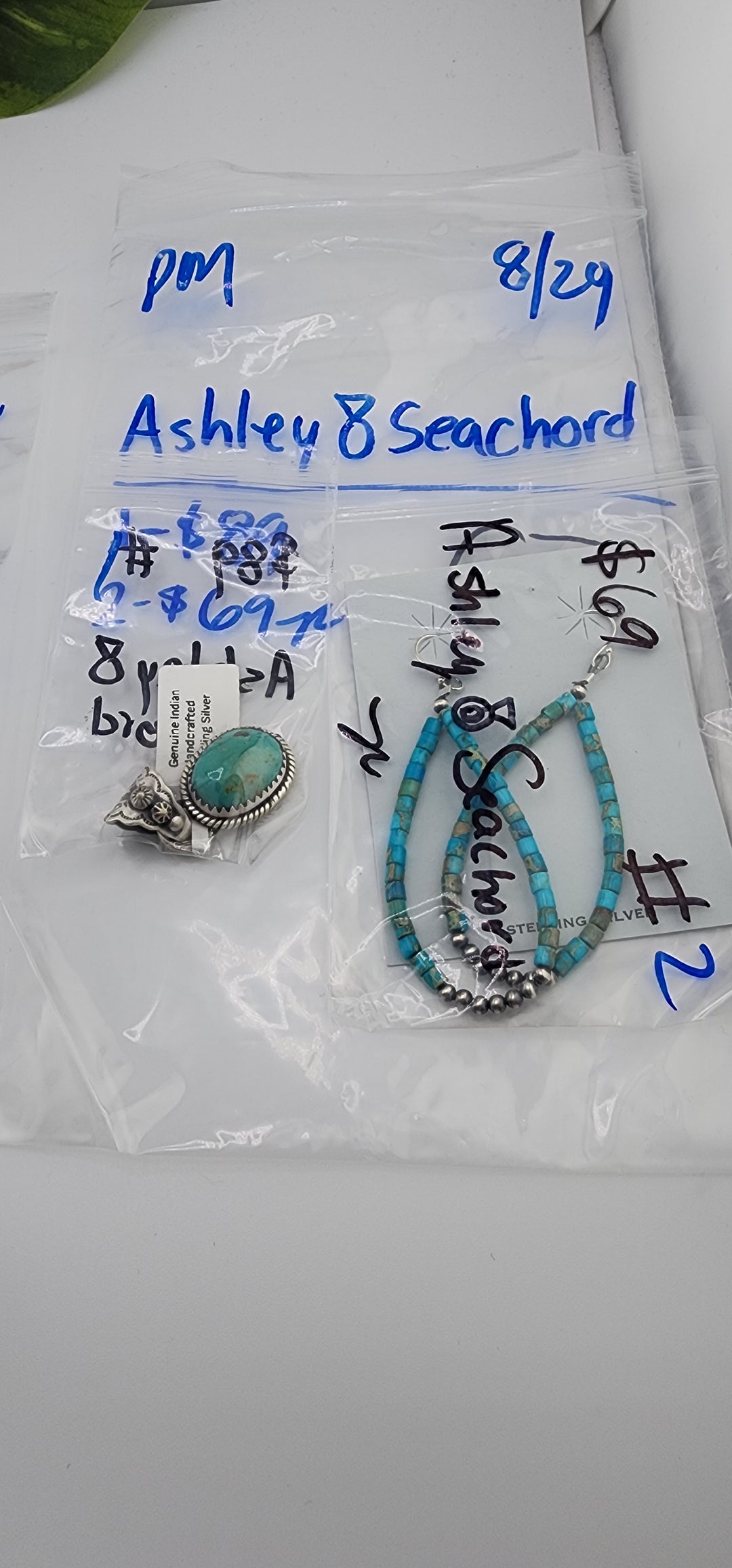 PM SHOW 48HR - RESERVED FOR: Ashley💍Seachord - 8/29/2025 FL tiktok Live Show - 2 Sterling Silver Items