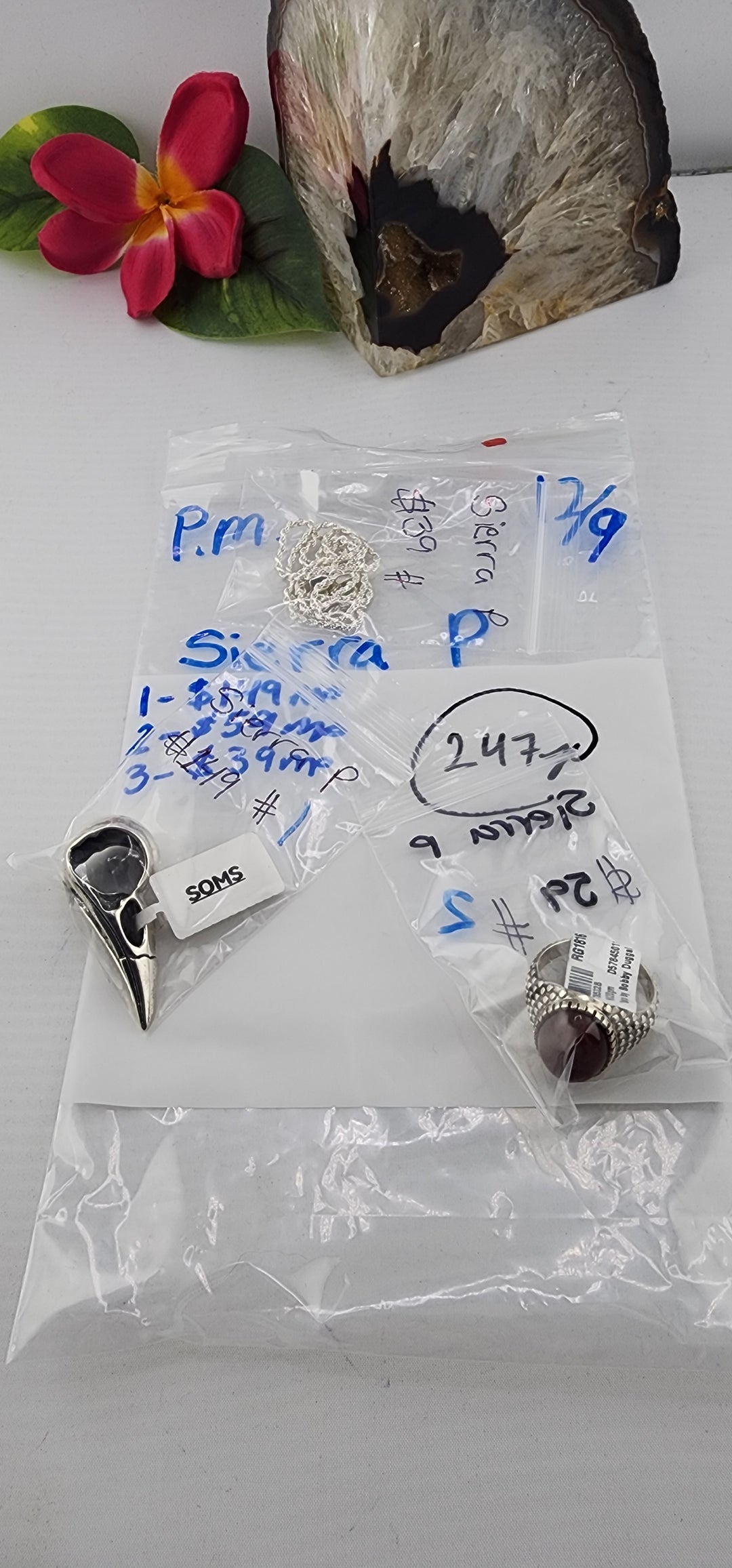 PM SHOW 48HR - RESERVED FOR:  sierra p- 12/9/2025 tiktok Live Show - 3 Sterling Silver Items