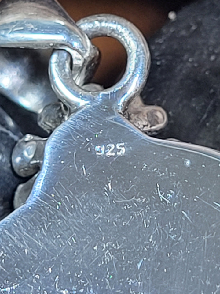 Natural Lavender Quartz 925 Sterling Silver Rose Cut Pendant - 2"