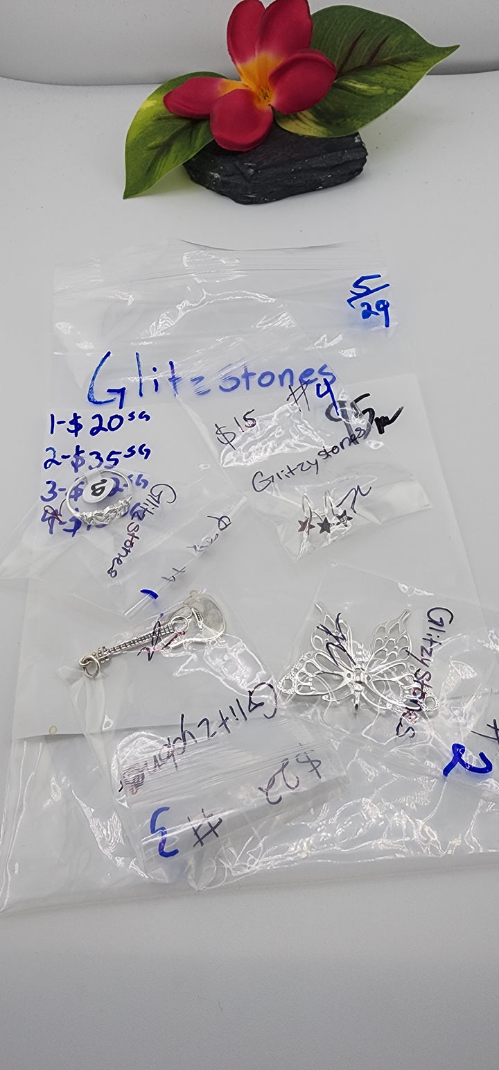 RESERVED FOR: Glitzystones - 5/29/2025 tiktok Live Show - 4 Sterling Silver Items