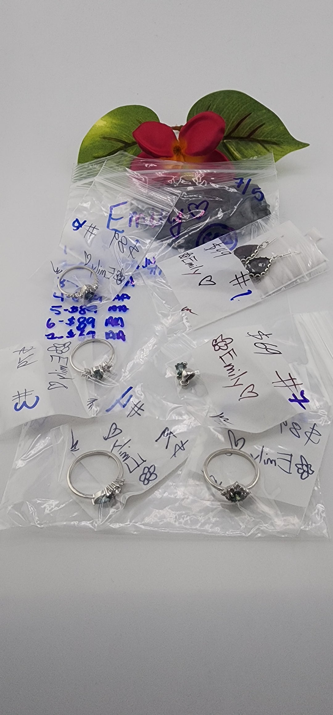 48HR - RESERVED FOR: Emily💚 - 7/5/2025 FL tiktok Live Show -6 Sterling Silver Items