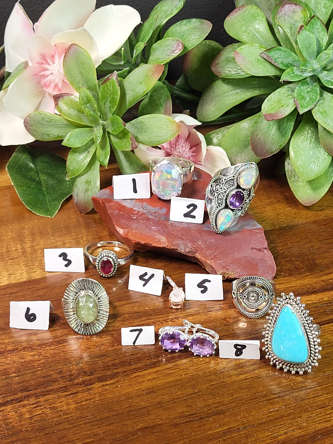 RESERVED FOR: Kathia Rivas-7/14/24-8 Sterling Silver Items