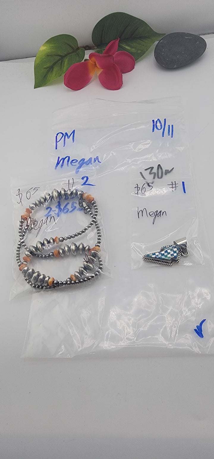 PM SHOW 48HR - RESERVED FOR: Megan - 10/11/2025 FL tiktok Live Show - 2 Sterling Silver Items