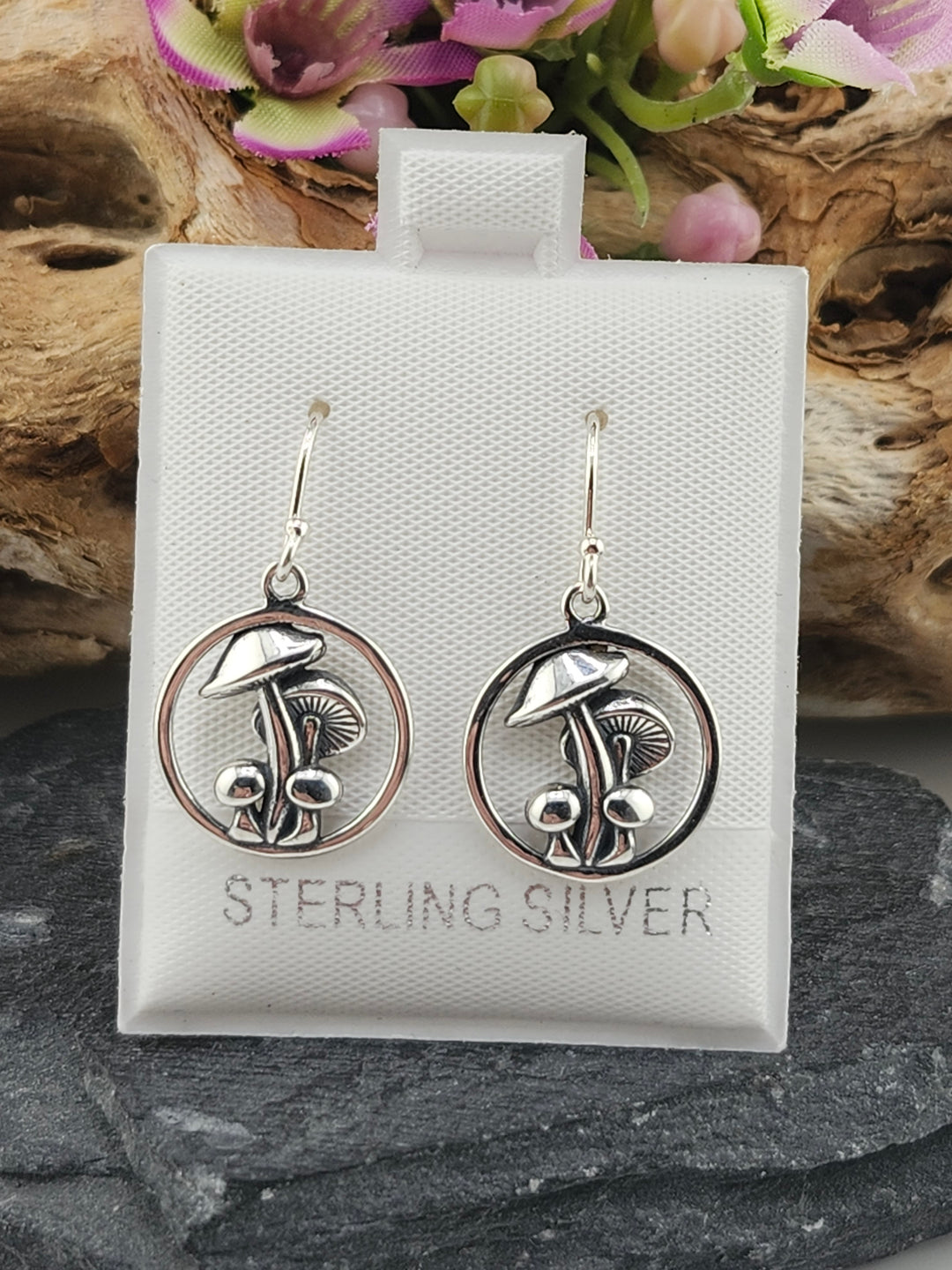 Sterling Mystical Mushrooms Earrings