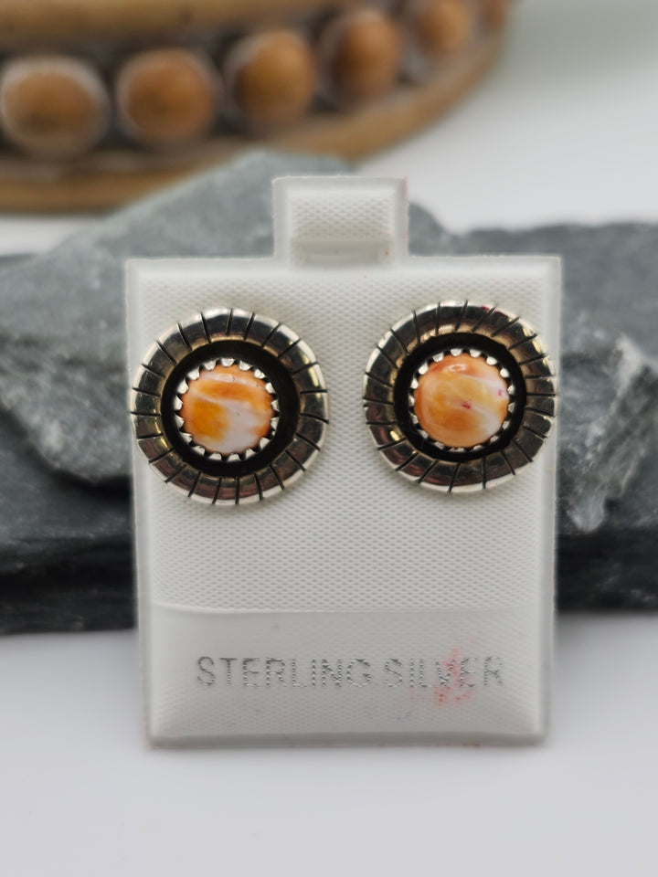 Spiny Oyster PostBack Earrings