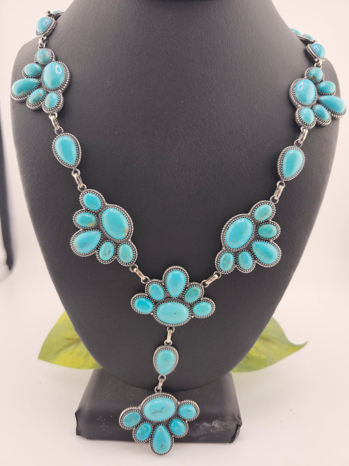 Natural Turquoise Necklace Adjustable