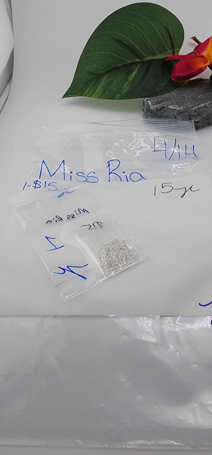 RESERVED FOR: MissRia - 4/14/2025 tiktok Live Show - 1 Sterling Silver Items