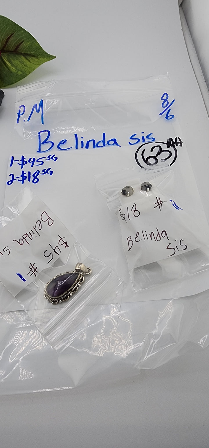 PM SHOW 48HR - RESERVED FOR: Belinda sis - 8/6/2025 FL tiktok Live Show - 2 Sterling Silver Items