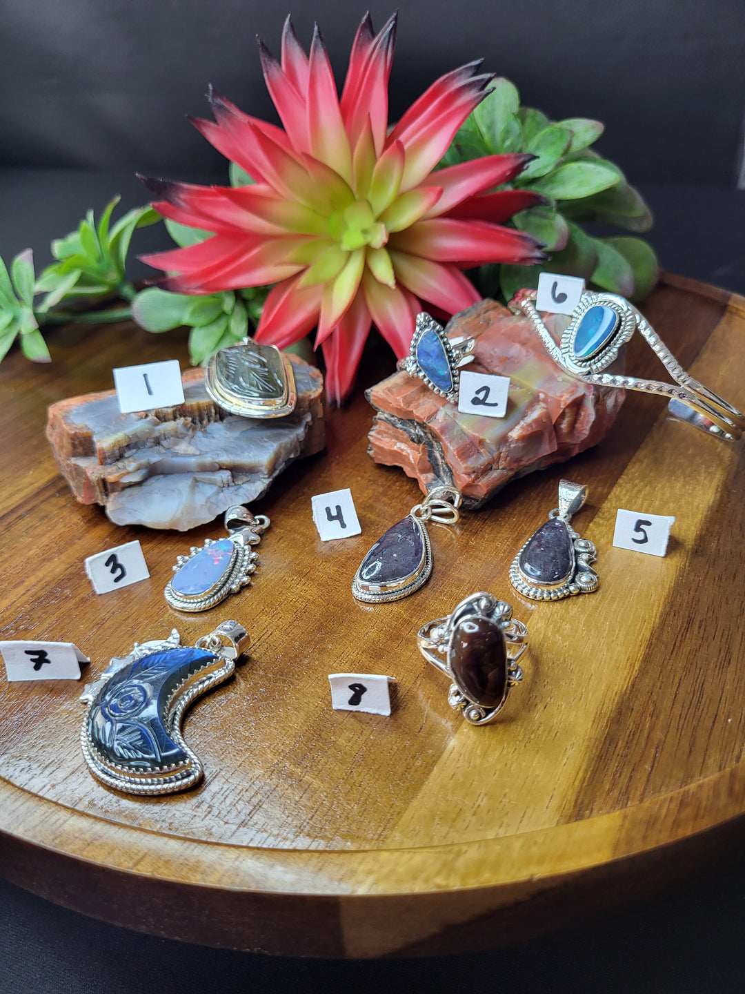 RESERVED FOR: Mimi 8/7/24- 8 Sterling Silver Items