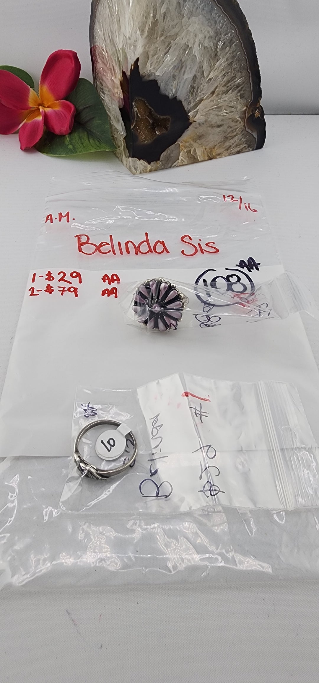 AM SHOW 48HR RESERVED FOR: Belinda Sis - 12/16/2025 FL tiktok Live Show - 2 Sterling Silver Items