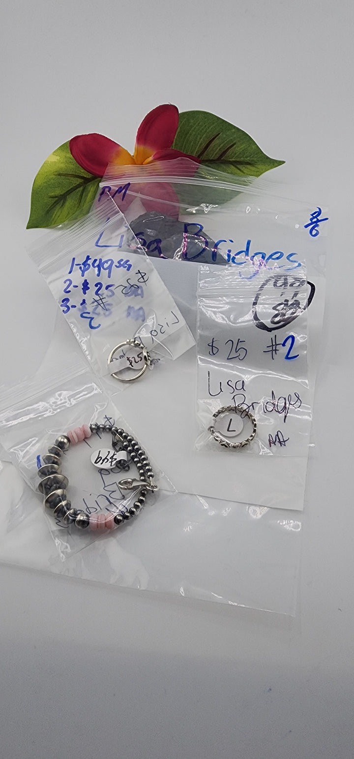 PM SHOW 48HR - RESERVED FOR: Lisa Bridges - 8/6/2025 FL tiktok Live Show - 3 Sterling Silver Items