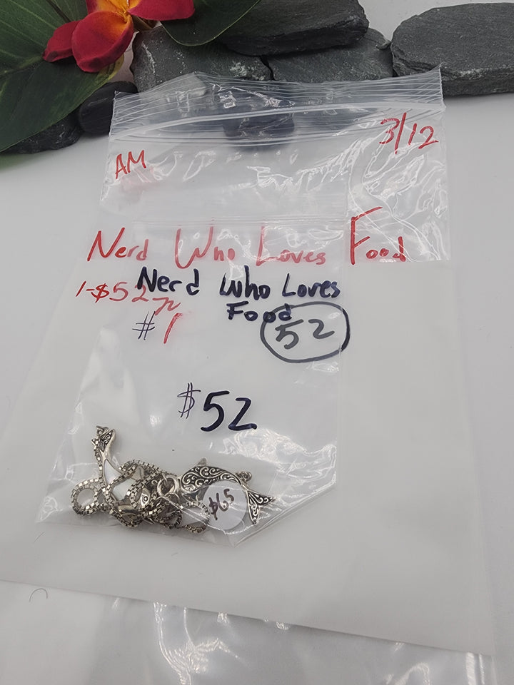 Nerd Who Loves Food - 3.12.26 - 1 925 Sterling Silver Items