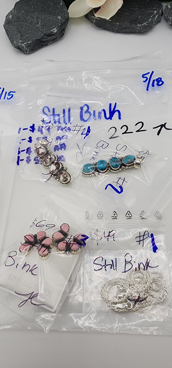 RESERVED FOR: Still Bink - 5/18/2025 tiktok Live Show - 4 Sterling Silver Items