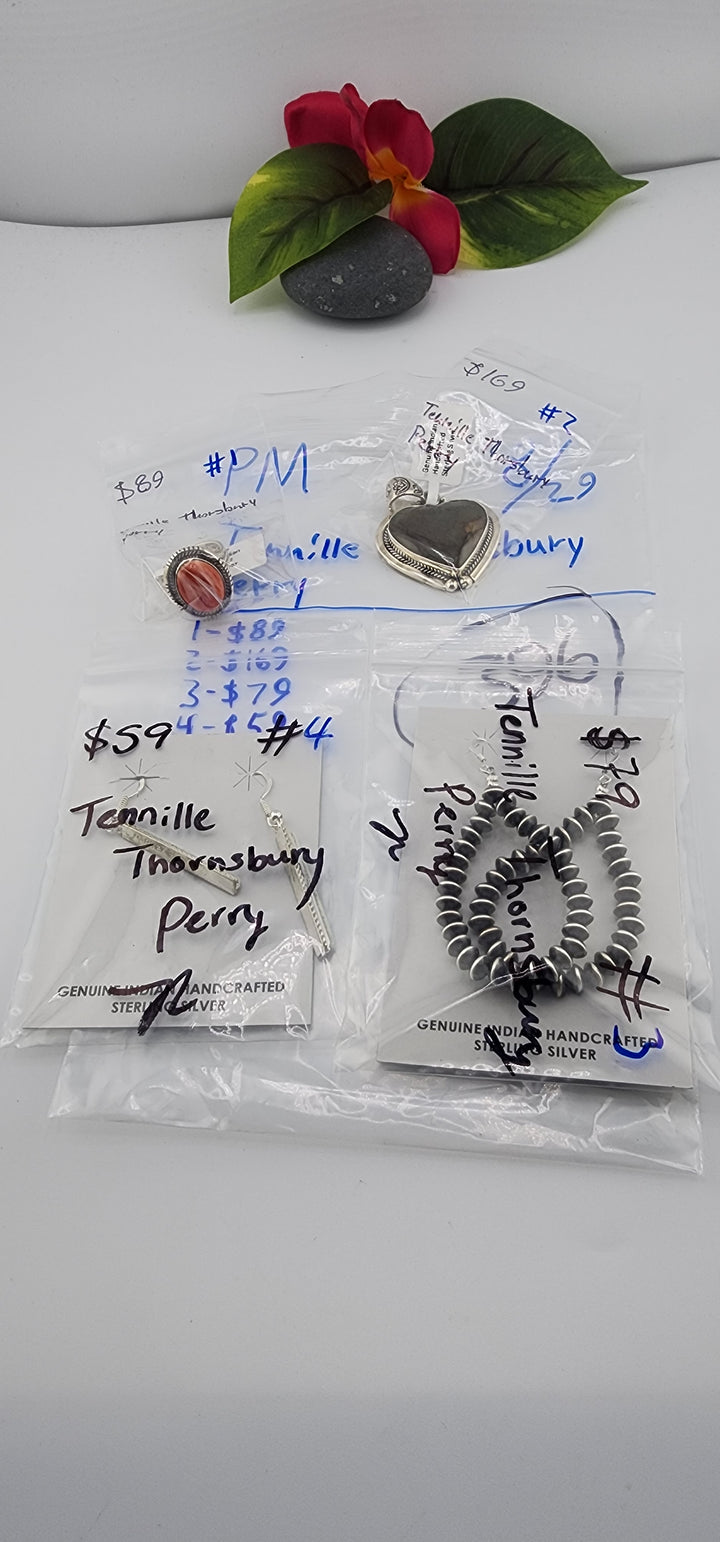 Tennille Thornsbury Perry PM SHOW 48HR - RESERVED FOR:  - 8/29/2025 FL tiktok Live Show - 4 Sterling Silver Items