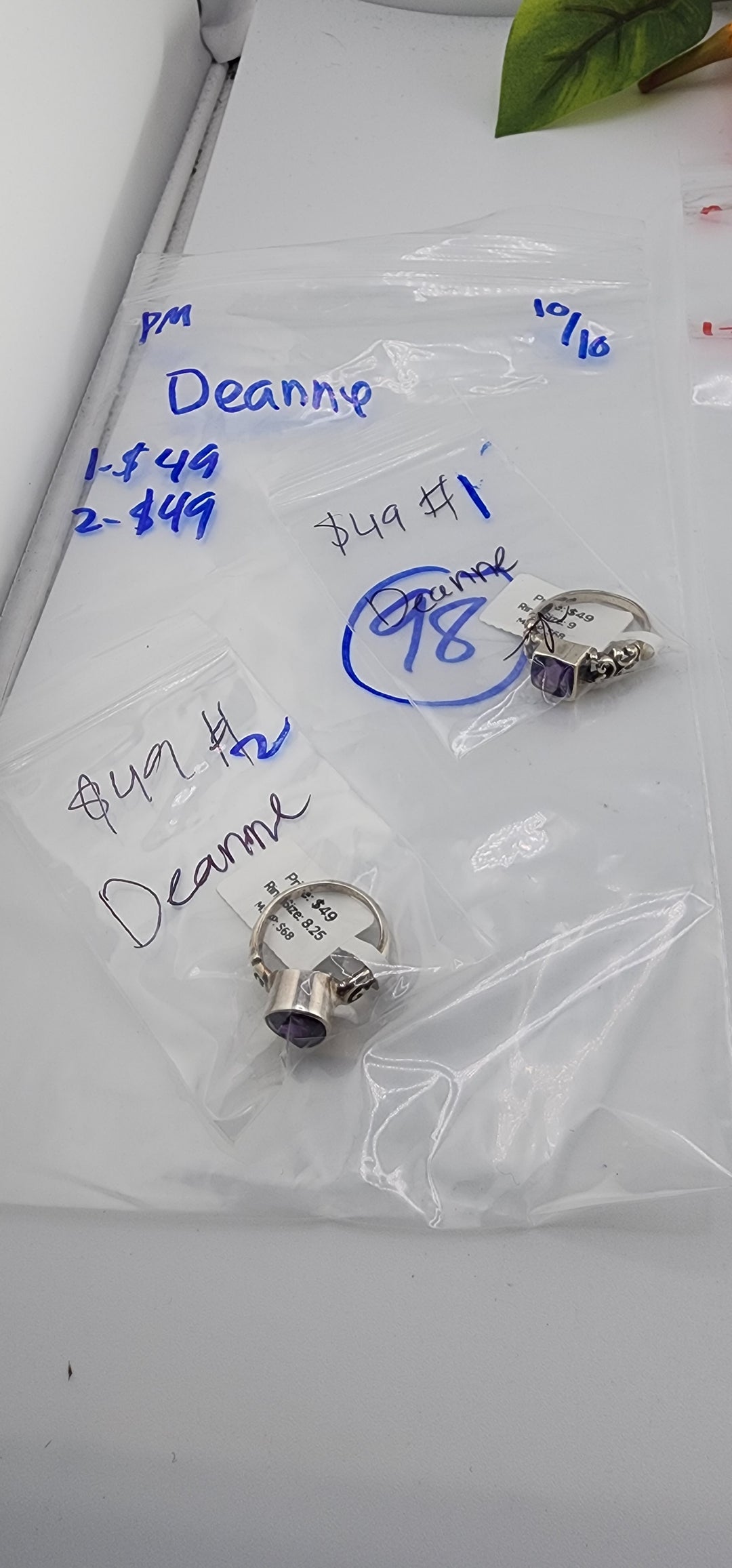 PM SHOW 48HR - RESERVED FOR: Deanne - 10/10/2025 FL tiktok Live Show - 2 Sterling Silver Items