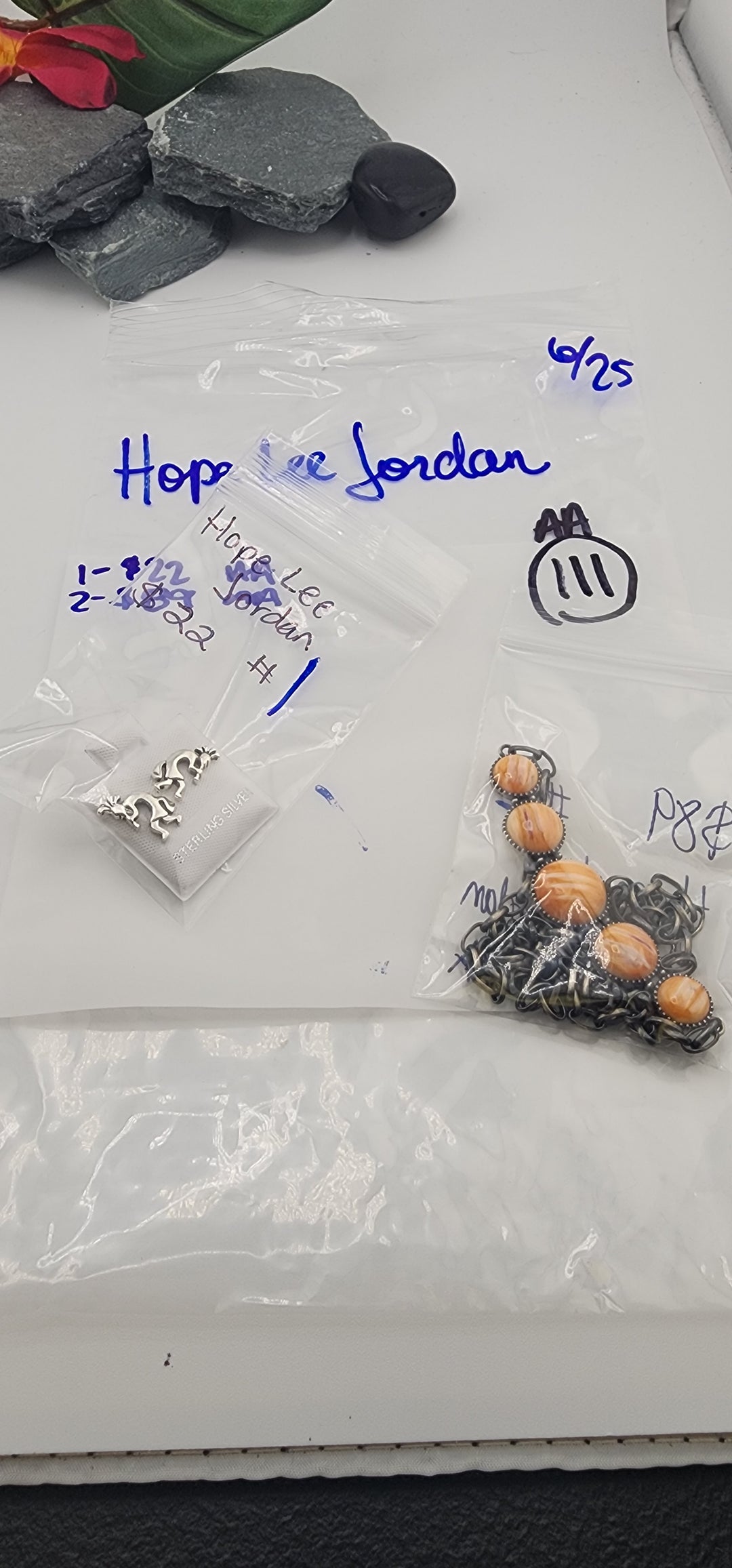 RESERVED FOR: Hope Lee Jordan - 6/25/2025 tiktok Reservation Live Show - 2 Sterling Silver Items