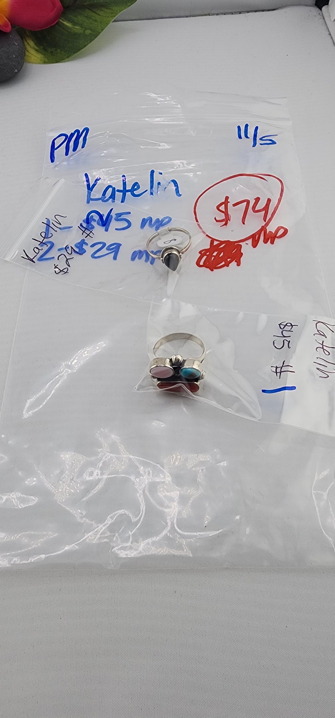PM SHOW 48HR - RESERVED FOR: katelin - 11/5/2025 tiktok Live Show - 2 Sterling Silver Items