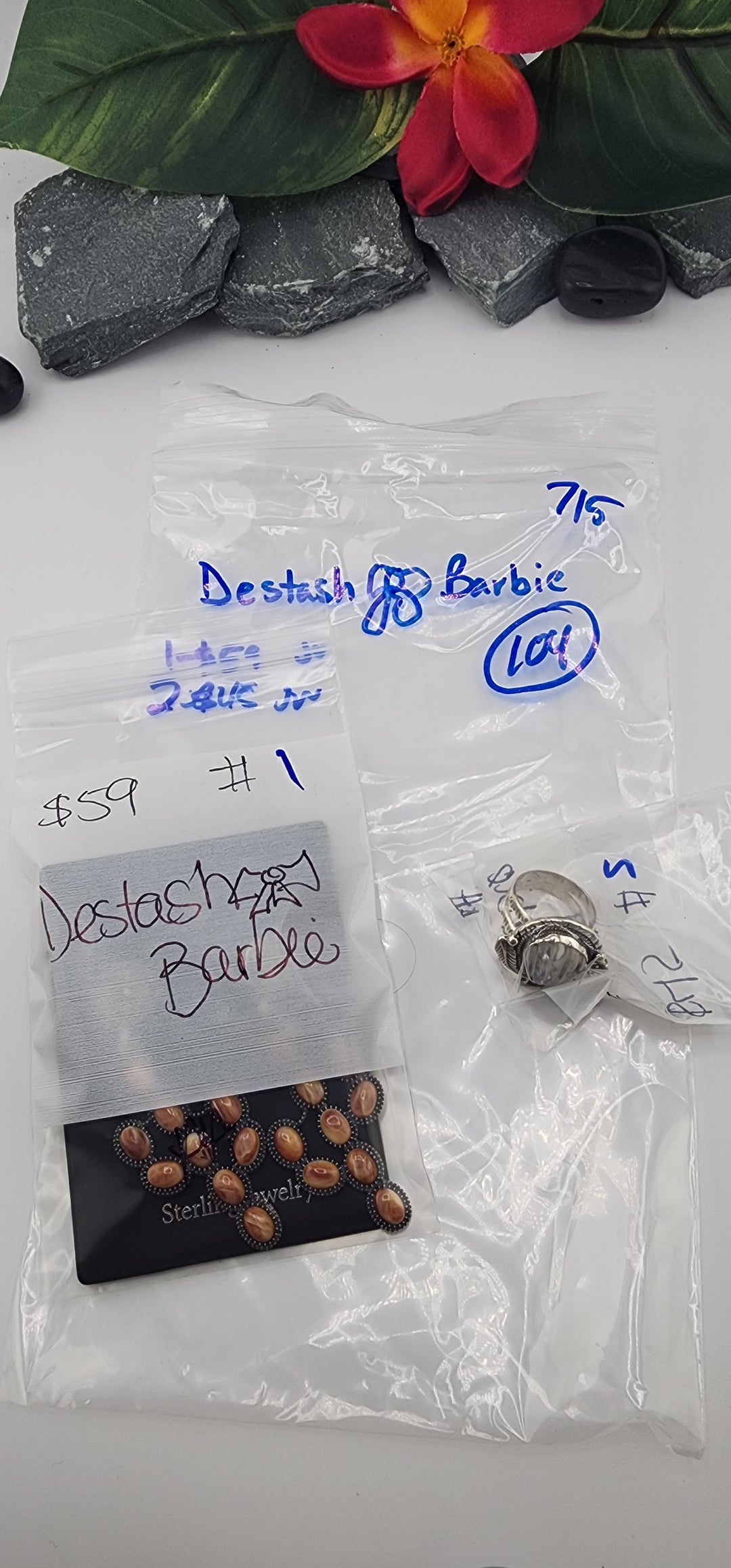 48HR - RESERVED FOR:  Destash🎀Barbie- 7/5/2025 FL tiktok Live Show -2 Sterling Silver Items